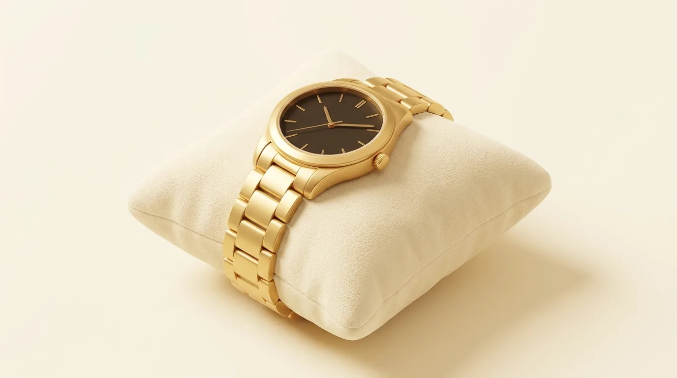 Montre en or massif avec bracelet en or